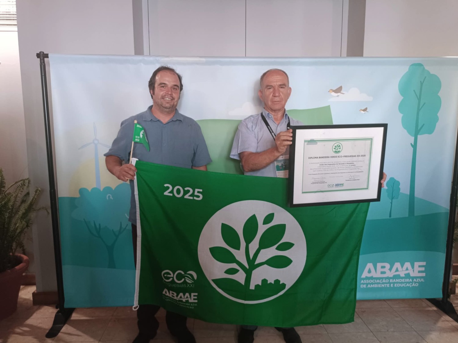 União de Freguesias distinguida com a Bandeira Verde Eco-Freguesias XXI 2025 Grau Prata